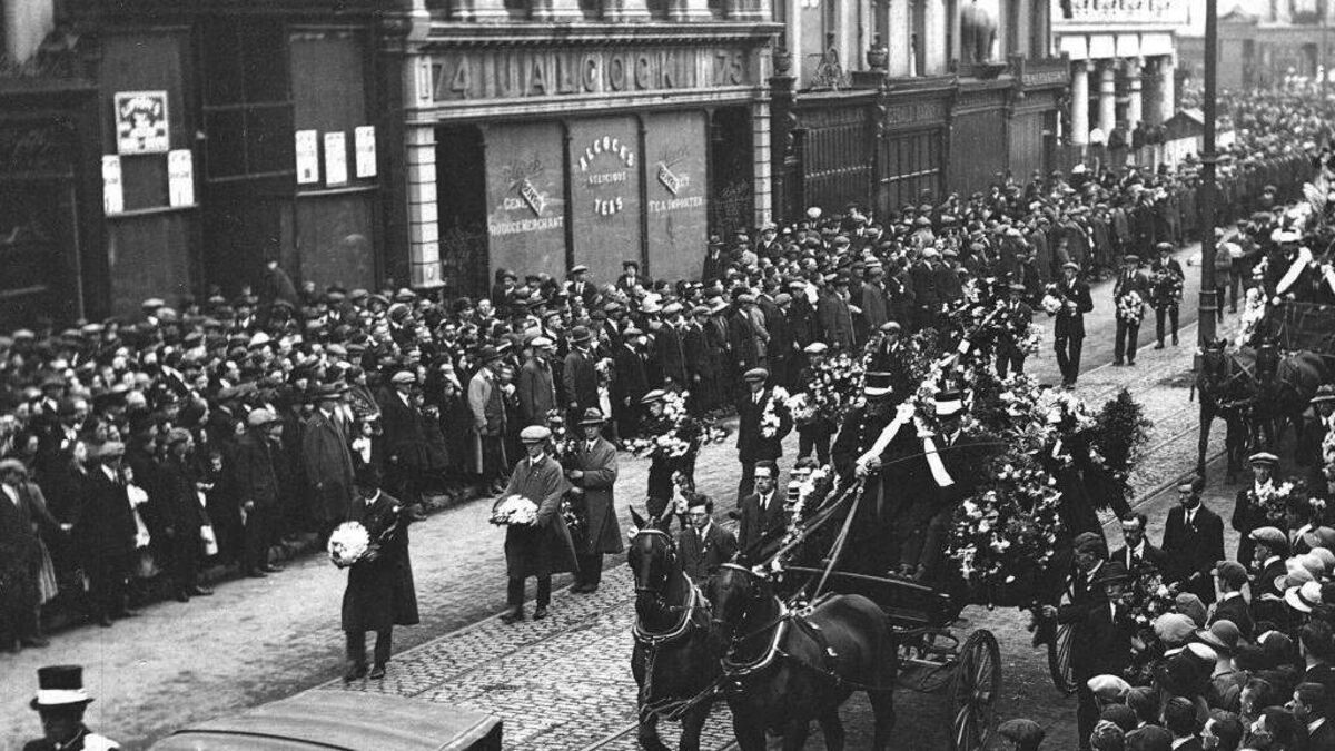 WATCH: Extraordinary colourised footage brings funeral procession of Terence MacSwiney to life
