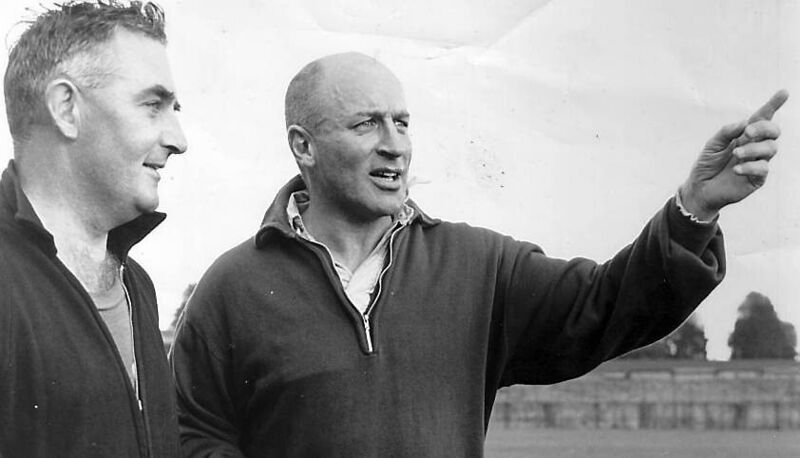 Eamonn Young, right, with Donie O’Donovan,in his coaching years. Eamonn Young, right, with Donie O’Donovan,in his coaching years.