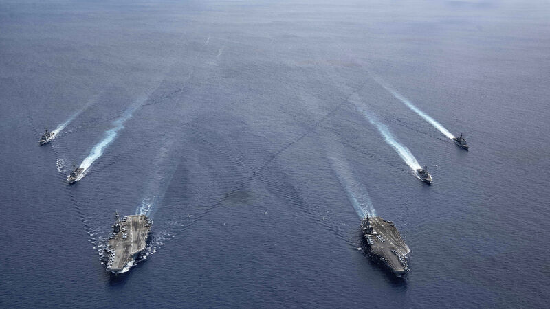 China criticises US joint carrier drills in South China Sea China criticises US joint carrier drills in South China Sea