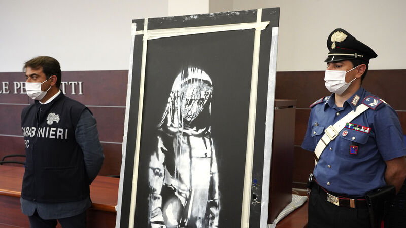 Stolen Banksy artwork honouring Bataclan victims found in Italy