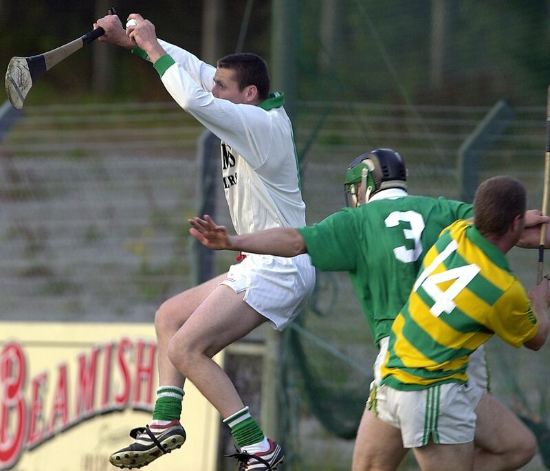Killeagh goalkeeper Bernard Rochford comes off his line to win the ball. Picture: Denis Minihane.