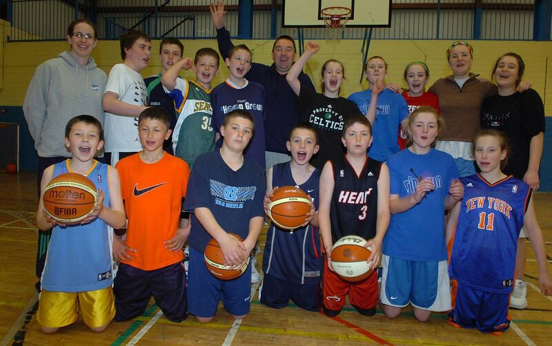 Fun at the Rip 'n Run Basketball camp in Cork in 2009, when Irish international Jordan Blount was among the young players. Picture: Larry Cummins
