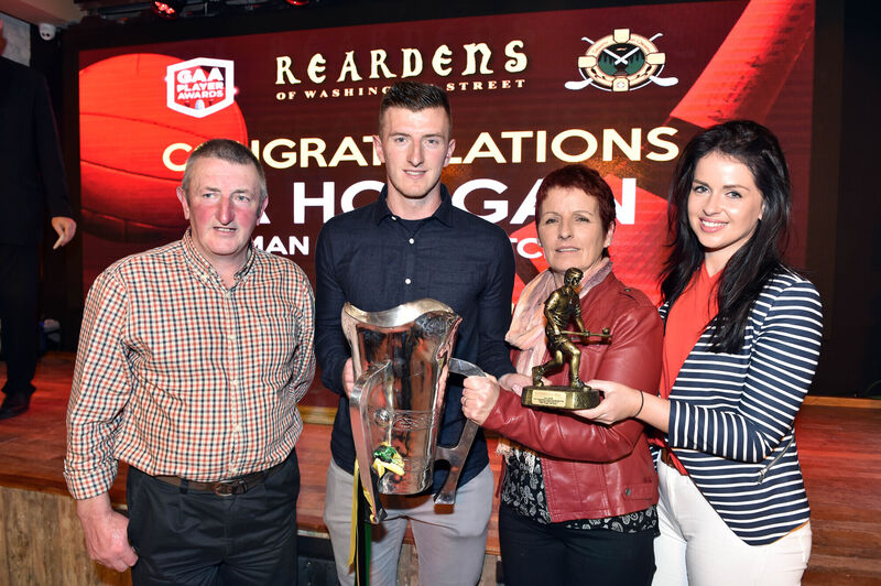 Patrick Horgan with his parents Patrick and Ann Horgan and Ashley Lovett. Picture: Eddie O'Hare