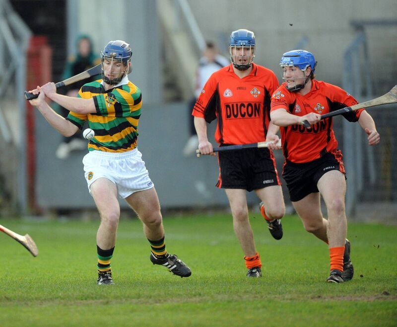 Horgan hammers home his first goal against Duhallow U21s. Picture: Eddie O'Hare