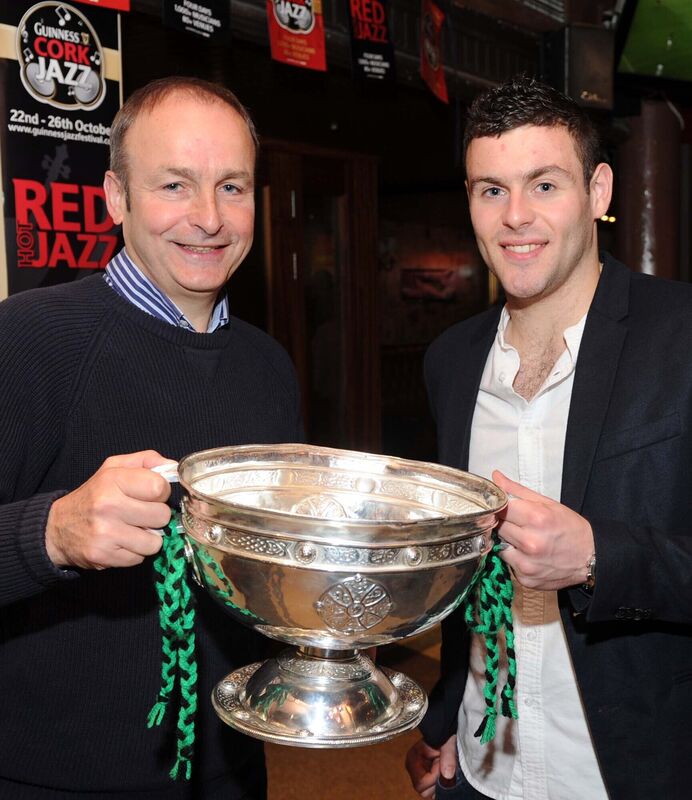 Micheál Martin with his son Micheál AodhPicture: Denis Minihane.