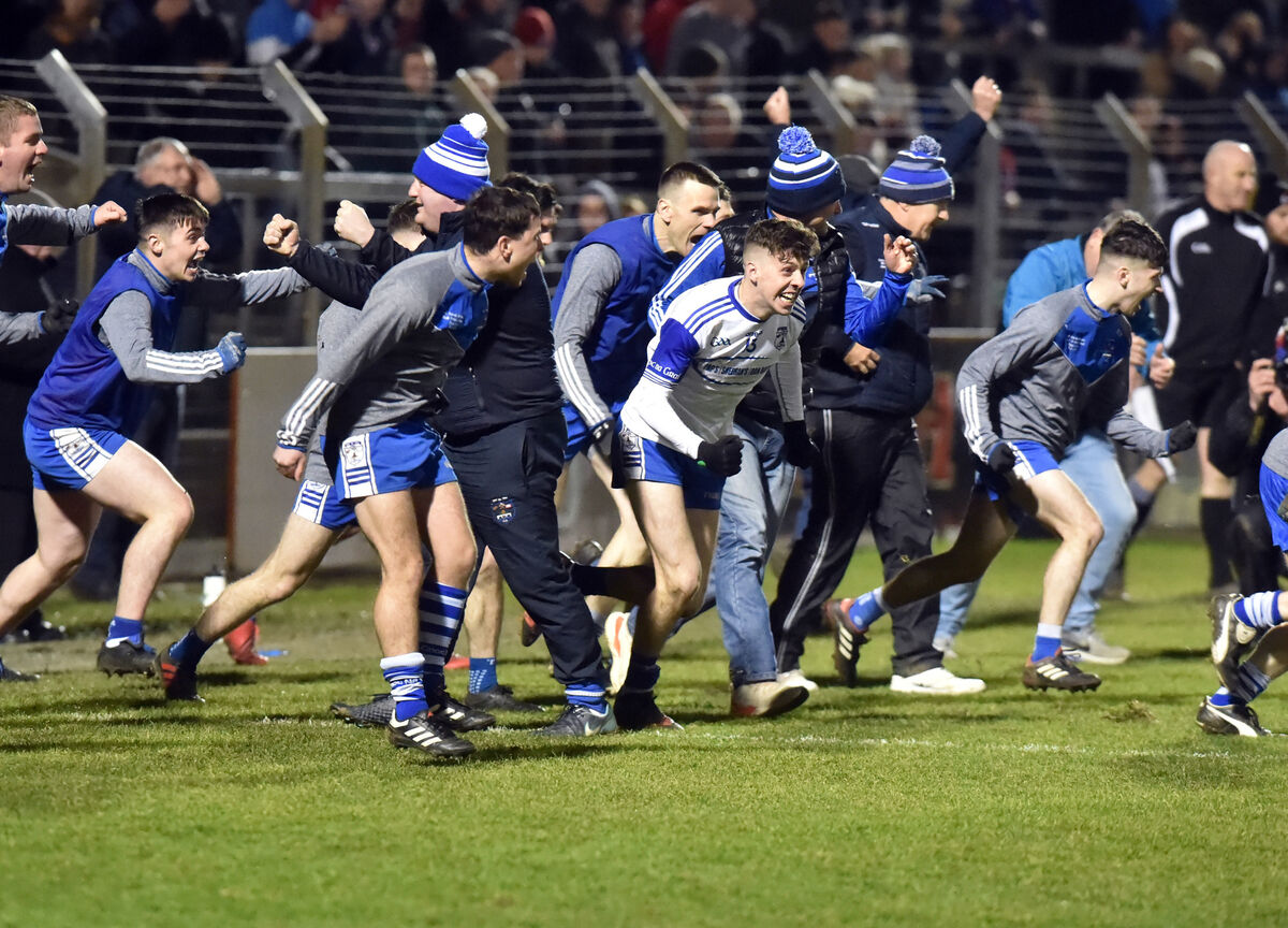 Knocknagree celebrate after defeating Gabriel Rangers last season. Picture: Eddie O'Hare