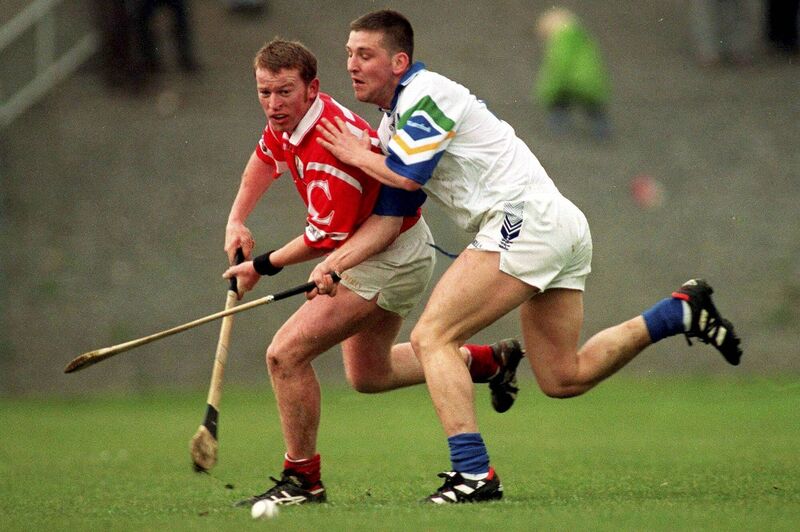 Dan Murphy battling Ken McGrath.