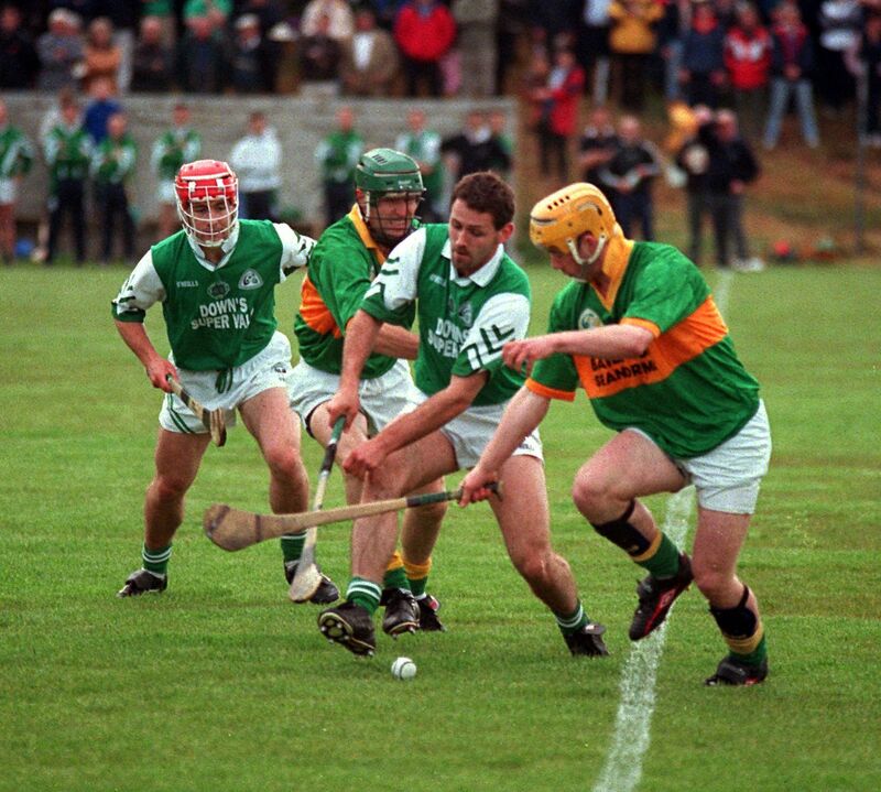 Ballincollig's David Carroll and Stephen O'Keeffe against John Paul King and Jerry O'Conner. Picture: James Flynn