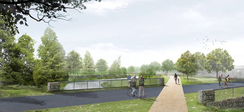 Artist's impression of proposed Marina Park in Cork Artist's impression of proposed Marina Park in Cork
