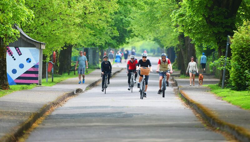 People using the Marina People using the Marina