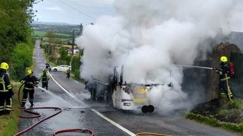 Caution advised following truck fire outside Cork city