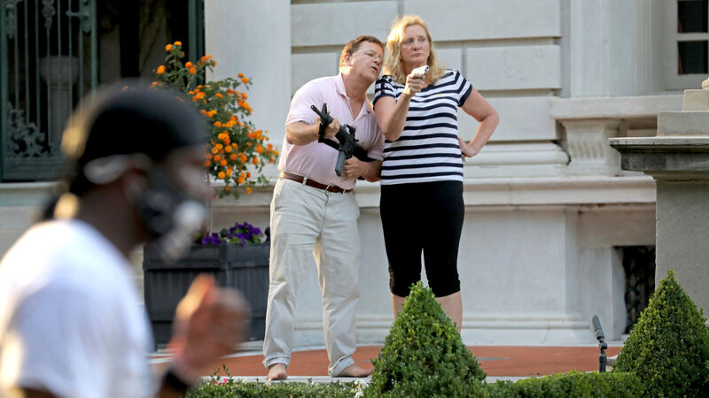 White House condemns charges against couple who displayed guns during protest White House condemns charges against couple who displayed guns during protest