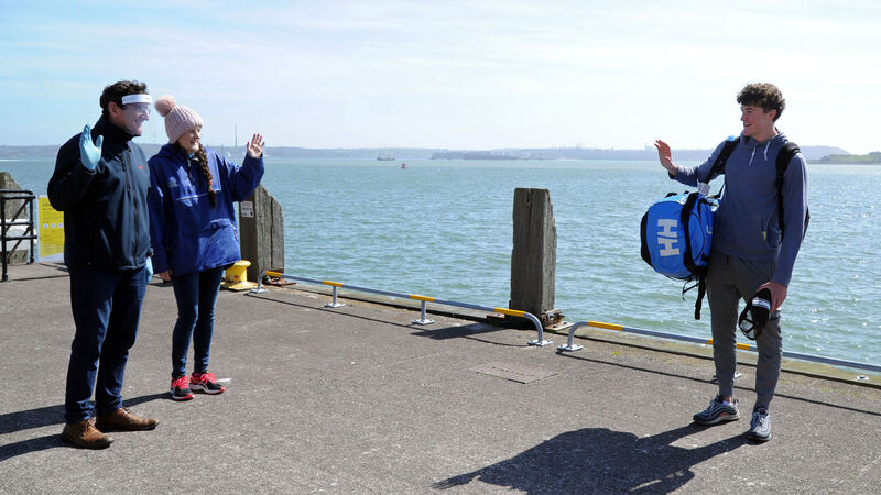 Cork teen arrives home to a different world following a month at sea