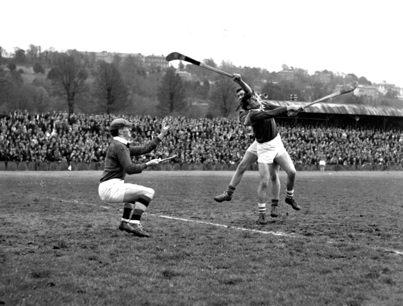 Hurling action between Cork and Tipp, circa 1916. 