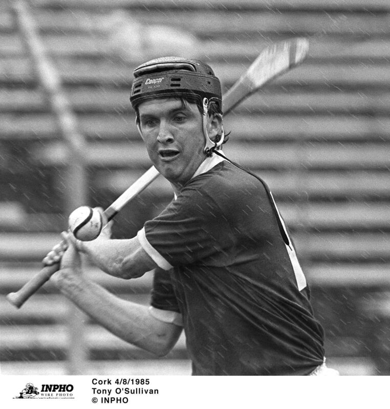 Tony O'Sullivan in action for the Cork hurlers in the rain in 1985. Picture: INPHO Tony O'Sullivan in action for the Cork hurlers in the rain in 1985. Picture: INPHO