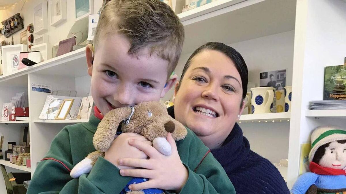 Cork mum makes hearing aids for teddy bears to help her son who was born deaf