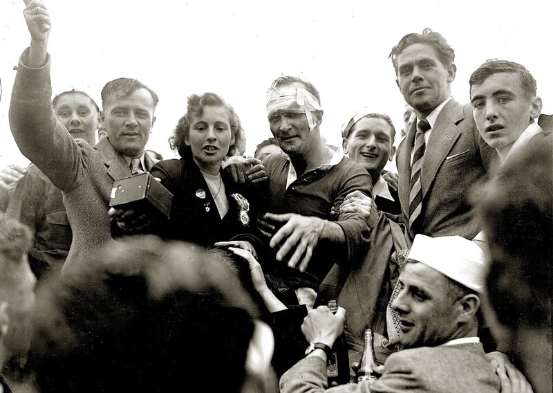 Christy Ring after the Munster final against Tipp in 1952.