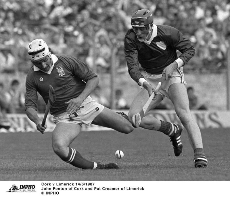John Fenton of Cork and Pat Creamer of Limerick. He got his first start in 1979. Picture: INPHO