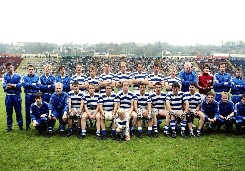 The Castlehaven squad before they beat St Finbarr's in the 1989 county final to land their first senior title. 