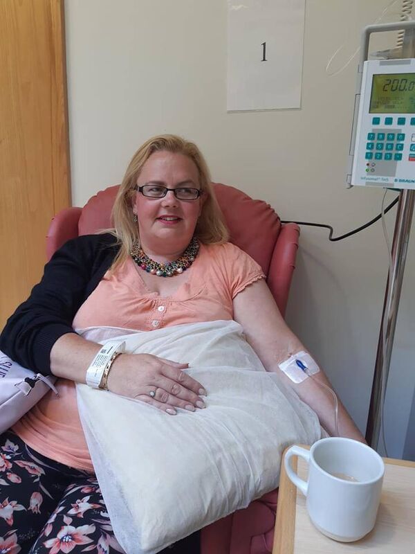 Christine (Deen) Fenton from Mayfield, during treatment. Christine (Deen) Fenton from Mayfield, during treatment.