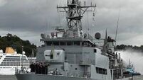 LÉ Eithne to dock in Cork city to be available as possible centre for testing