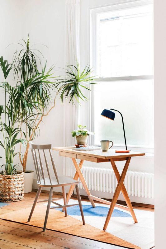 Study The Space - setting designed by Athina Bluff and Amy Brandhorst, aka interior design duo Topology, who have have teamed up with Habitat to share expert tips on a home detox.
