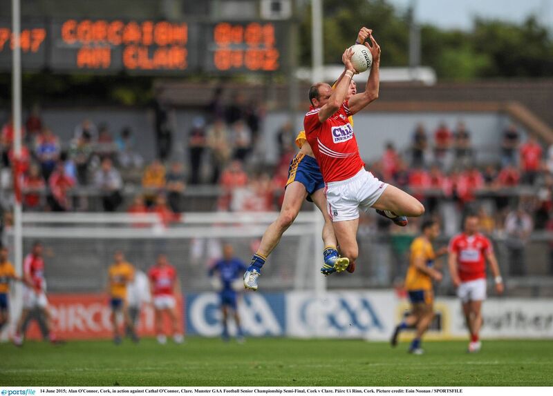 Alan O'Connor, Cork, in action against Cathal O'Connor, Clare, in the 2015 championship, when he came out of retirement and had a major impact. Picture: Eoin Noonan/SPORTSFILE Alan O'Connor, Cork, in action against Cathal O'Connor, Clare, in the 2015 championship, when he came out of retirement and had a major impact. Picture: Eoin Noonan/SPORTSFILE