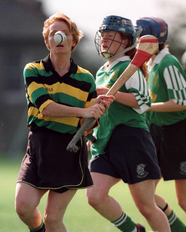 Eye on the ball! Linda Mellerick (Glen Rovers) prepares a shot at the Toomevara goal in the Munster Club semi-final. Picture: Kieran Clancy. Eye on the ball! Linda Mellerick (Glen Rovers) prepares a shot at the Toomevara goal in the Munster Club semi-final. Picture: Kieran Clancy.