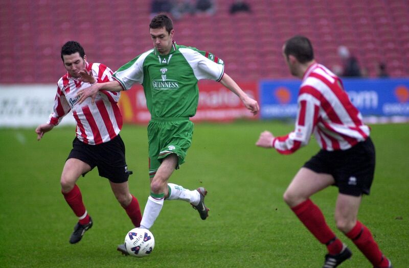 George O'Callaghan in action against Derry City at Turner;s Cross. Picture: Gavin Browne