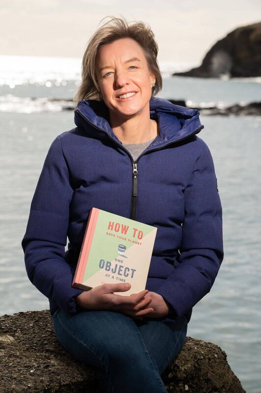 Dr Tara Shine with her new book, How to Save Your Planeet, One Object at a Time'. Picture. John Allen