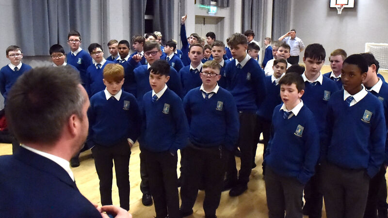 Emotional scenes as Cork school reveals coronavirus closure news to students Emotional scenes as Cork school reveals coronavirus closure news to students