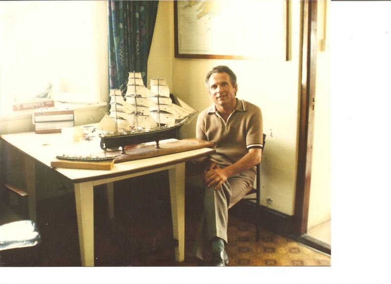 Gerald Butler at Mizen Head lighthouse Co Cork in the 1980s.