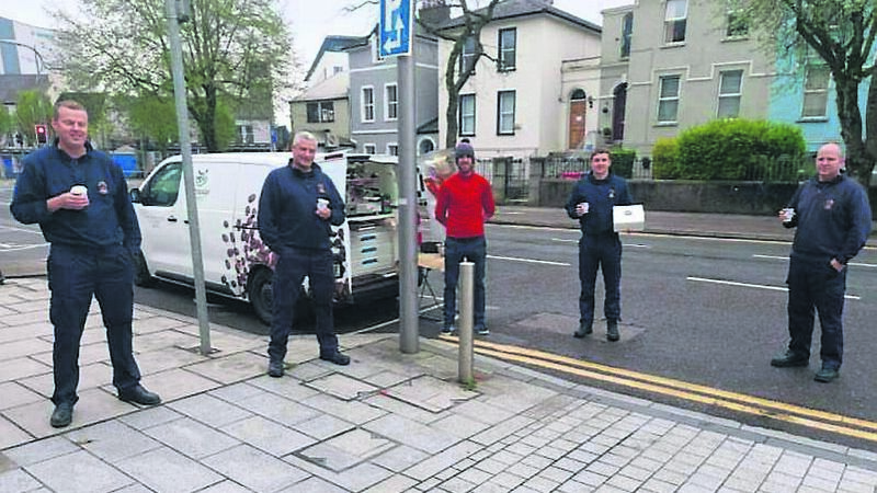 Cork duo deliver coffee and cakes treat to frontline workers Cork duo deliver coffee and cakes treat to frontline workers