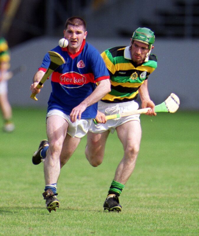 Erins Own's Timmy Kelleher races away from Glen Rovers' John Corcoran. Picture: Eddie O'Hare