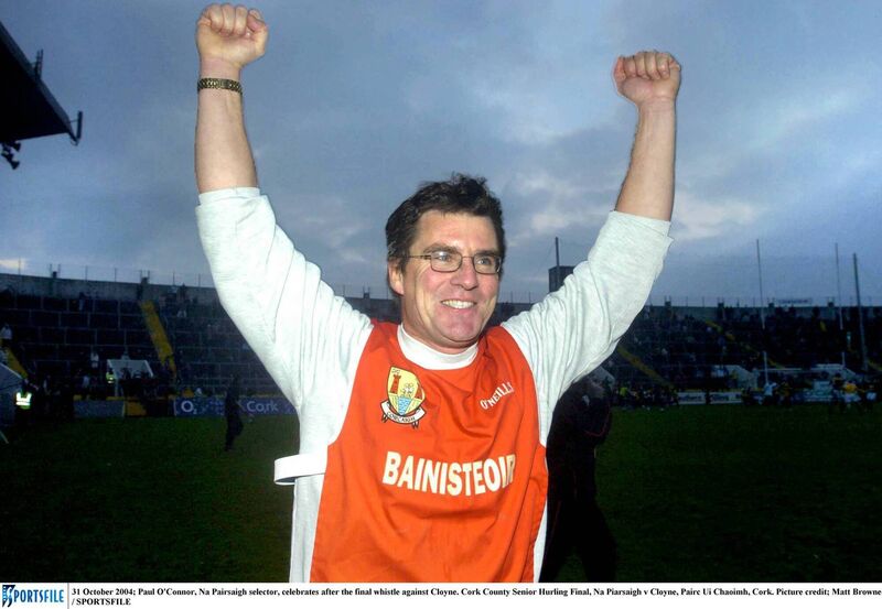 Paul O'Connor, Na Pairsaigh selector, celebrates after the 2004 county final win. Picture: Matt Browne/SPORTSFILE