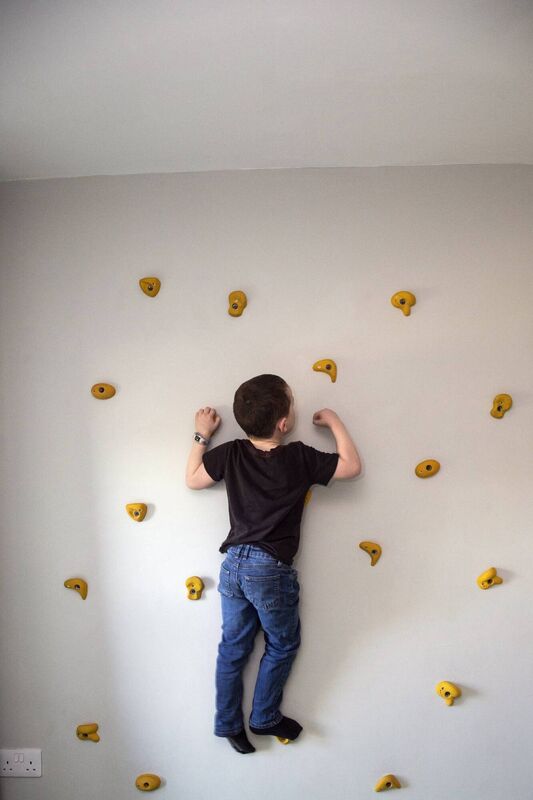 THE CLIMBING WALL: Rocco's bedroom.