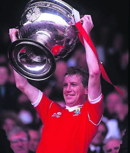Dinny Allen meets Sam Maguire. Picture: INPHO/Billy Stickland Dinny Allen meets Sam Maguire. Picture: INPHO/Billy Stickland
