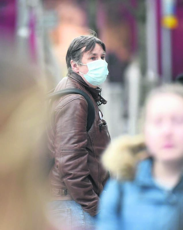 A man wearing a mask to protect against Coronavirus on Patrick Street, Cork. Picture: Dan Linehan A man wearing a mask to protect against Coronavirus on Patrick Street, Cork. Picture: Dan Linehan