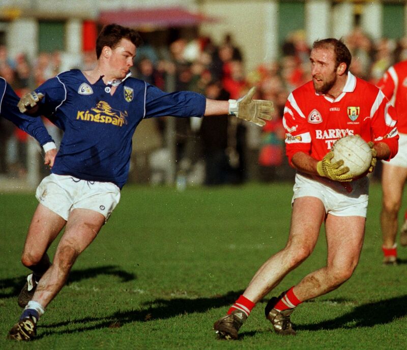 In football league action against Cavan. Picture: Richard Mills. 