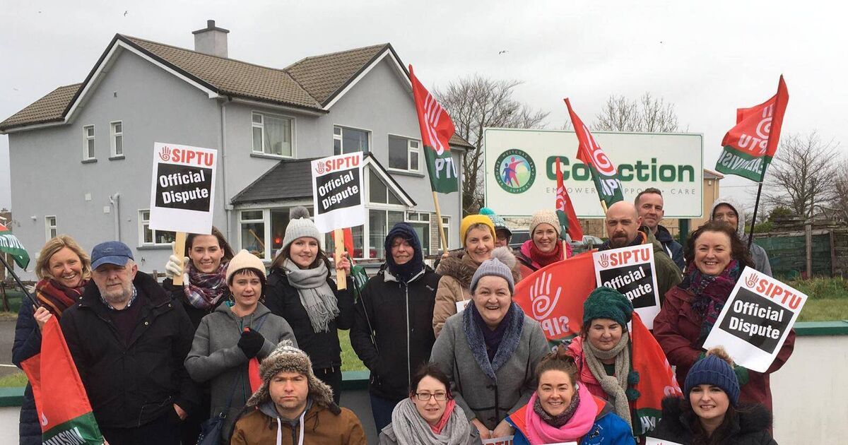Cork workers on the picket lines as part of nationwide healthcare