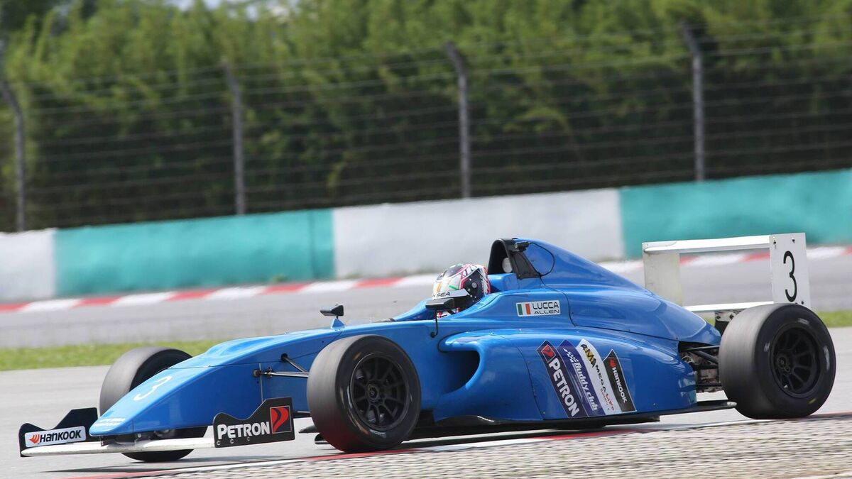 Luke Allen Racing Cork's Lucca Allen is racing towards the F4 title race in Malaysia