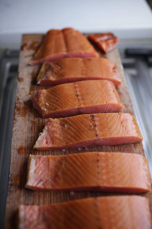 Sally Fern Barnes's smoked salmon, avaialble at Woodcock Smokery.