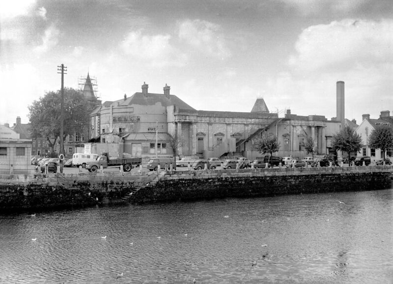 Ruins of Cork Opera House viewed from Camden Quay, 1960. Ruins of Cork Opera House viewed from Camden Quay, 1960.