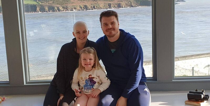 Shannen Bulman Joyce with Barry and daughter Roisin. Shannen Bulman Joyce with Barry and daughter Roisin.