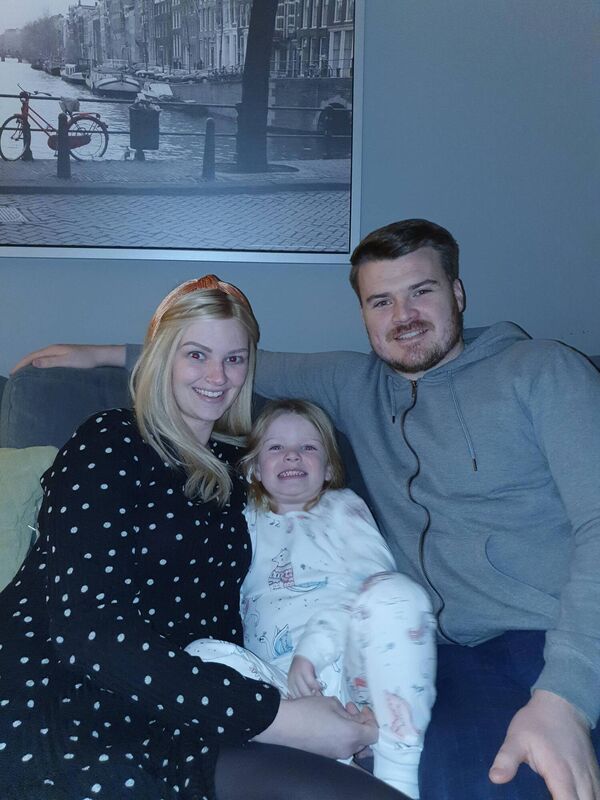 Shannen Bulman Joyce with Barry and daughter Roisin. Shannen Bulman Joyce with Barry and daughter Roisin.