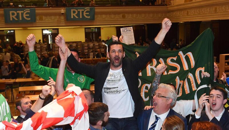 Jonathan O'Brien celebrates his election in 2016