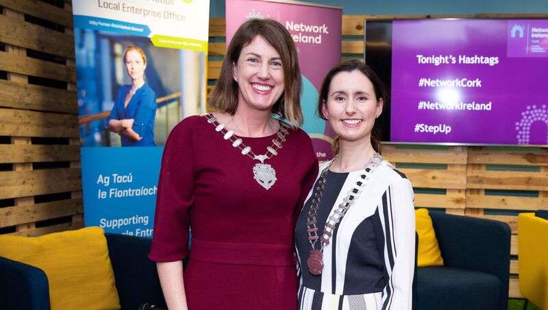 President of Network Ireland Helen Wycherley, Celtic Ross Hotel and former President of Network Cork, Gillian Hennessy, Triskel Arts Centre. Picture: Darragh Kane