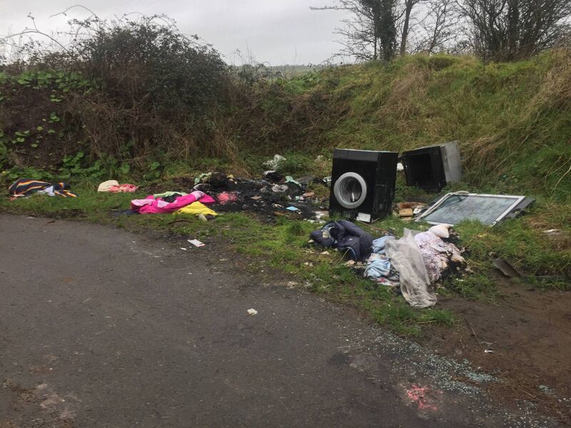 Illegal dumping at Nash's Boreen on Cork's northside. Illegal dumping at Nash's Boreen on Cork's northside.