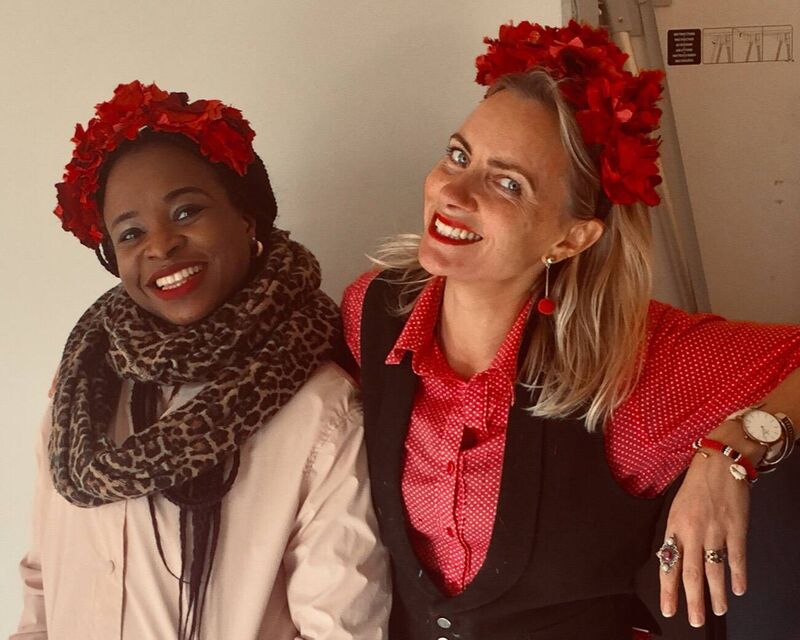 Kinsale based designer Charlotte Cargin, right, who is at the helm of the project, pictured with Deborah Oniah, left. Deborah is a qualified lawyer living in Director Provision. Kinsale based designer Charlotte Cargin, right, who is at the helm of the project, pictured with Deborah Oniah, left. Deborah is a qualified lawyer living in Director Provision.