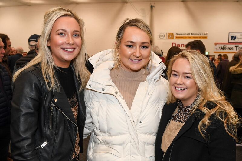 Locals Eveie Robinson, Arianna Mullane and Maeve Conroy, at the general election count at the Mallow GAA Complex, Co Cork.Picture: David Keane.
